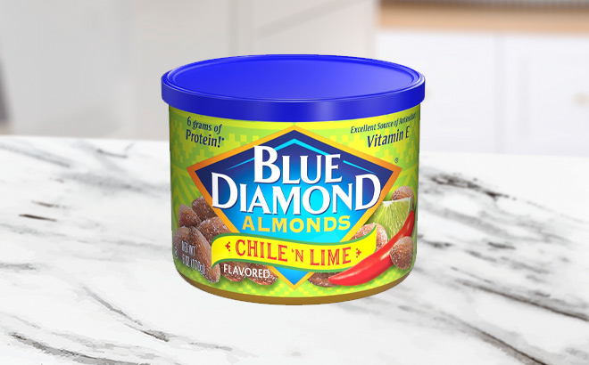 Blue Diamond Almonds on the Table