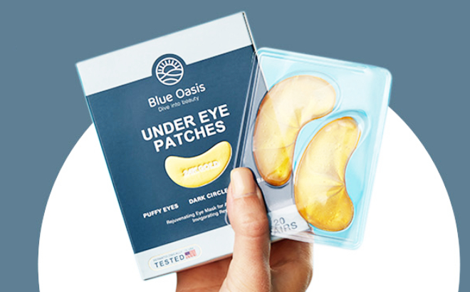 Blue Oasis 24K Gold Under Eye Mask Patches