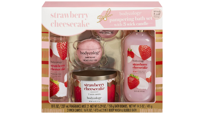 Bodycology Strawberry Cheesecake Bath Set