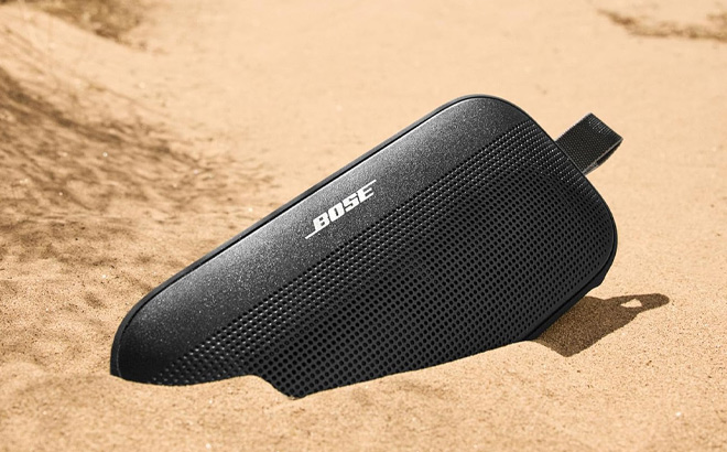 Bose New SoundLink Flex Portable Bluetooth Speaker in the Sand