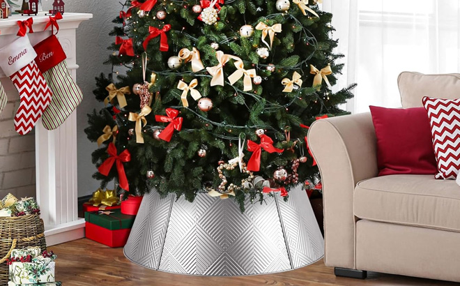 Brightever Metal Christmas Tree Skirt