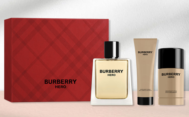 Burberry Hero Eau de Toilette 3 Piece Holiday Gift Set