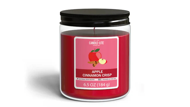 Candle Lite Apple Cinnamon Crisp Jar Candle