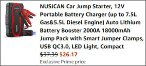 Car Jump Starter at Checkout