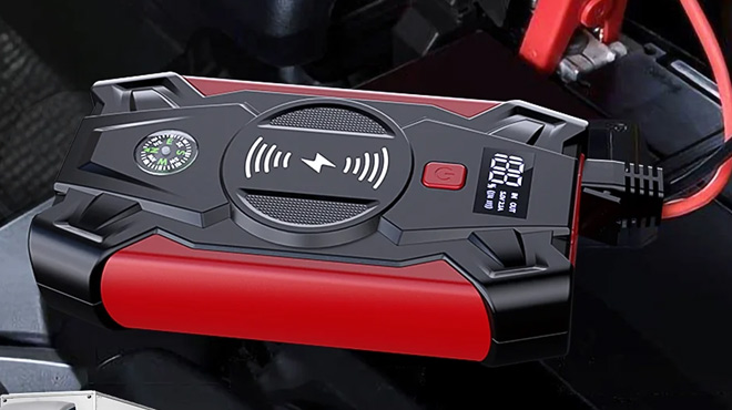 Car Jump Starter with Wireless Changing