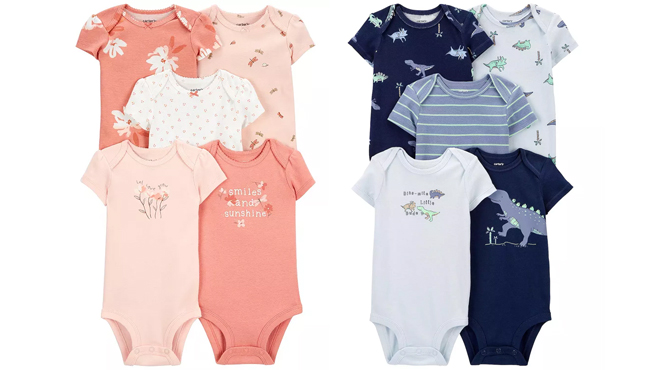 Carters 5 Pack Body Suits