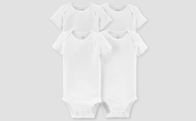 Carters Just One You Baby 4 Pack Short Sleeve Bodysuit