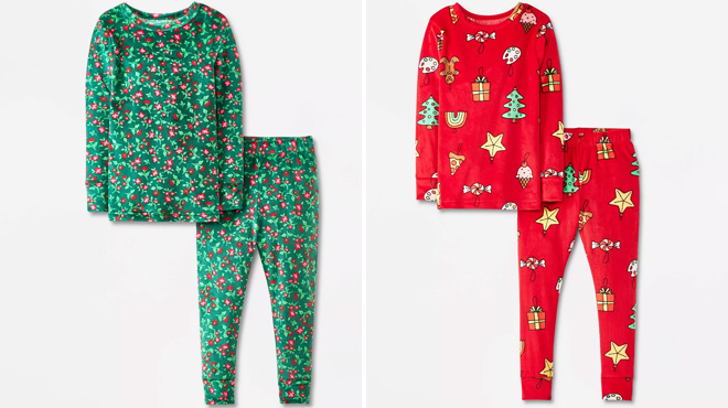 Cat Jack Toddler 2 Piece Christmas Pajama Set