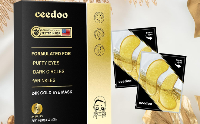 Ceedo 24 Pair Gold Under Eye Patches