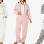 Celebrity Pink Womens Fleece Jacket and Wide Leg Pants Set