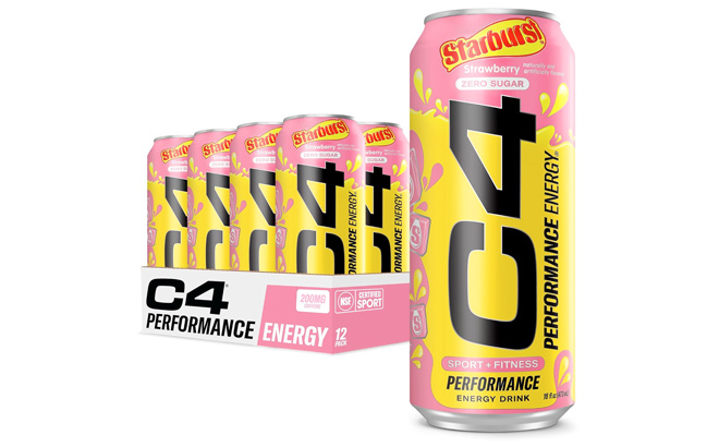 Cellucor C4 Performance Energy Drink STARBURST Strawberry