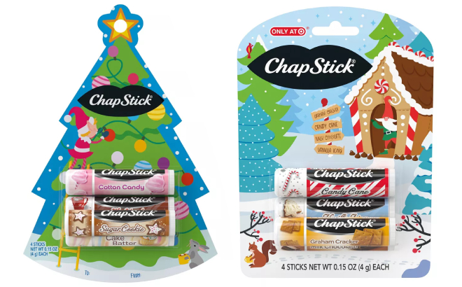 Chapstick 4 Count Lip Balm Sets