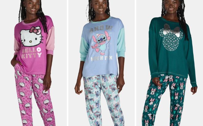 Character Womens Pajama Sets