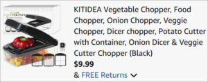 Checkout page of Kitidea Vegetable Chopper 