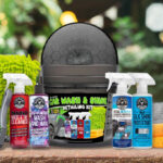 Chemical Guys 11 Piece Car Wash Kit on a Stone Board