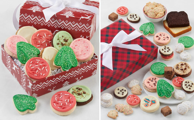 Cheryls Cookies Holiday Assorted Gift Box and Traditional Bakery Assortment