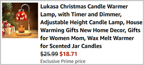 Christmas Candle Warmer Lamp Screenshot