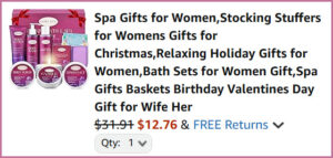 Christmas Spa Gift at Checkout