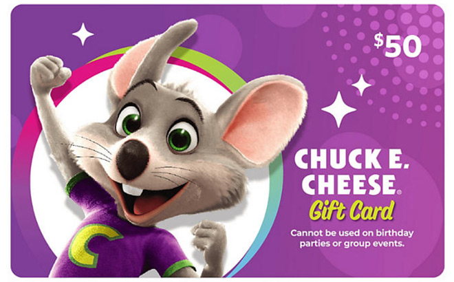 Chuck E Cheese Gift Card