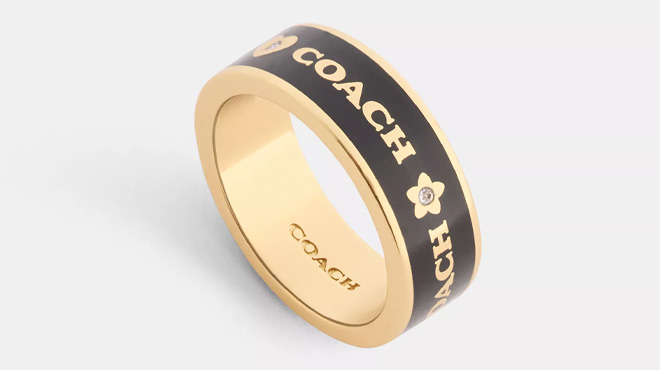 Coach Outlet Heart And Star Enamel Ring