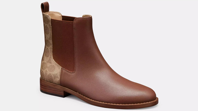 Coach Outlet Meredith Bootie In Signature Canvas