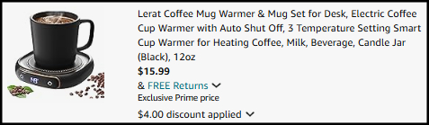 Coffee Mug Warmer Checkout