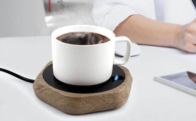 Coffee Mug Warmer on a Table