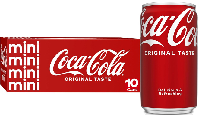 Coke Mini Can 7 5oz 10 Pack 1