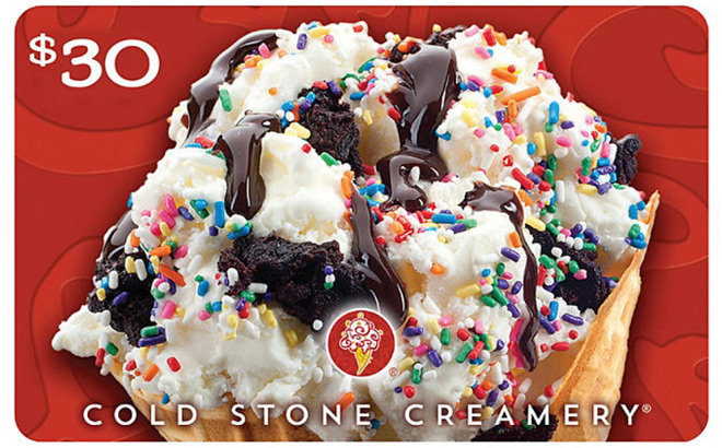 Cold Stone Creamery Gift Card