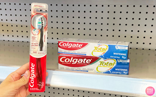 Colgate Toothbrush and Toothpaste