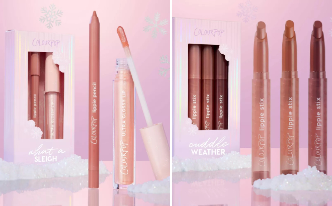 ColourPop Ultra Glossy Lip and Lippie Pencil Duo and Lippie Stix Trio