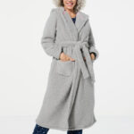 Comfort Code Plush Faux Sherpa Hooded Robe