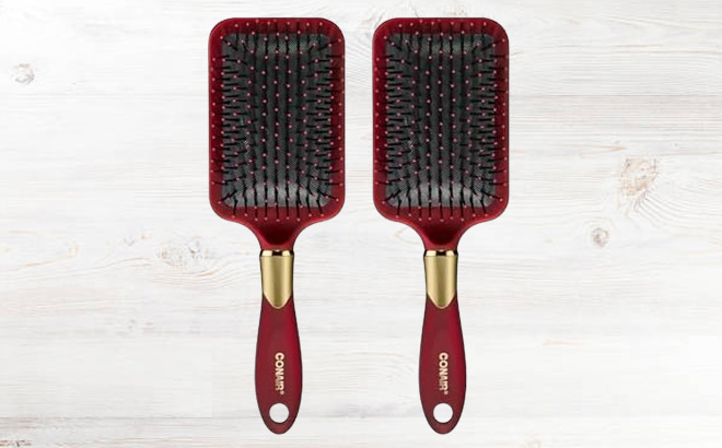 Conair Velvet Touch Hairbrush 2 Pack