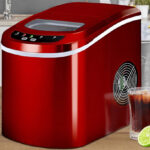 Costway Red Portable Compact Electric Ice Maker Machine in Red Color