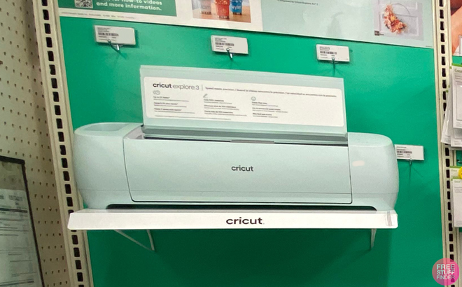 Cricut Explore 3 on a Shelf