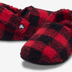 Crocs Classic Buffalo Check Cozzzy Toddler Slippers