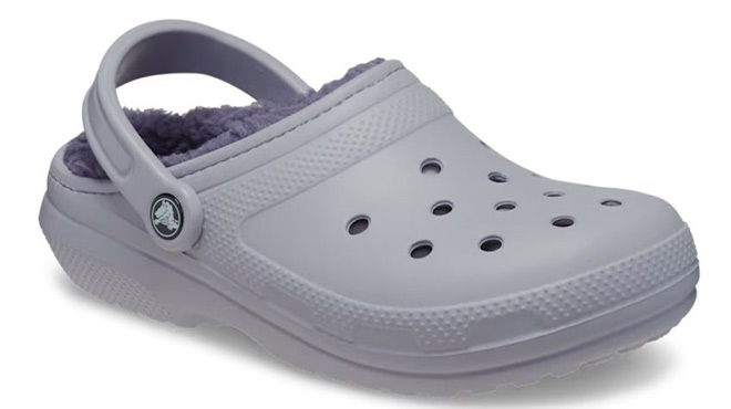 Crocs Classic Lined Clog in Mauve Mist