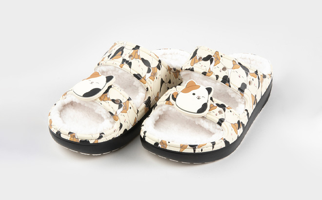 Crocs Squishmallows Cam Cozzzy Sandals on Gray Background