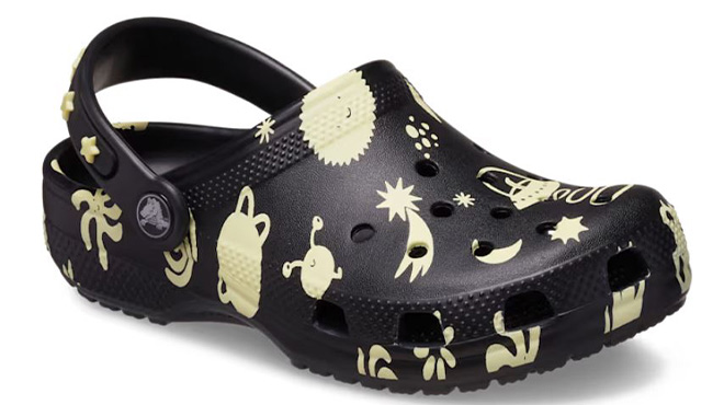 Crocs Toddler Classic Glow In the Dark Space Clog