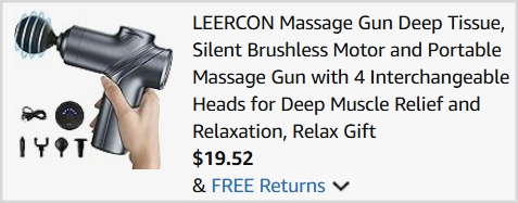 Deep Tissue Massage Gun Checkout 