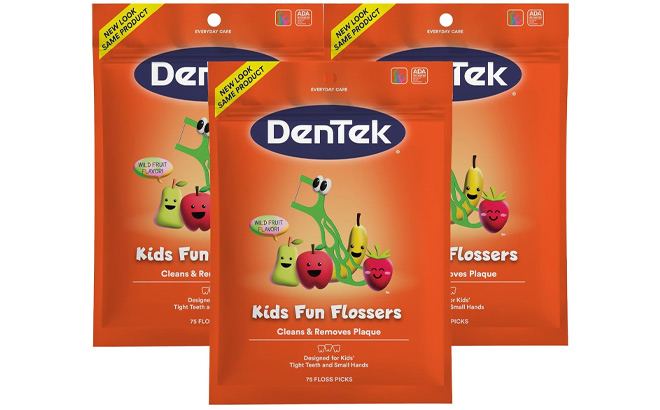 DenTek Kids Fun Flossers 3 Pack