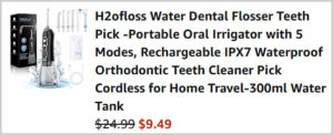 Dental Flosser at Checkout