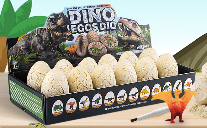 Dinosaur Eggs Excavation Dig Kit