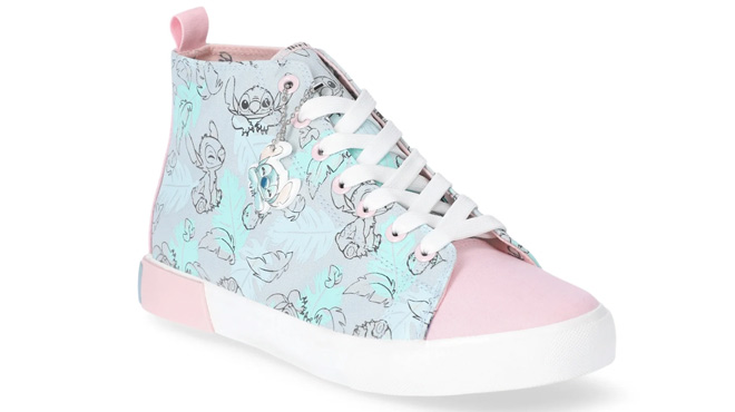 Disney Women's Stitch High-Top Lace-Up Sneakers