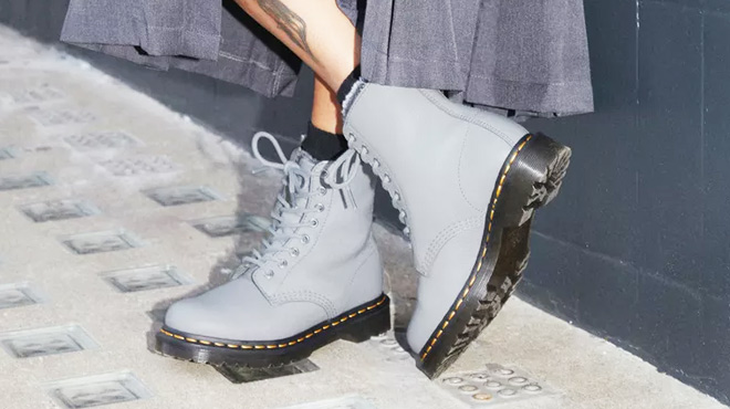 Dr Martens Serena Virginia Leather Lace Up Boots