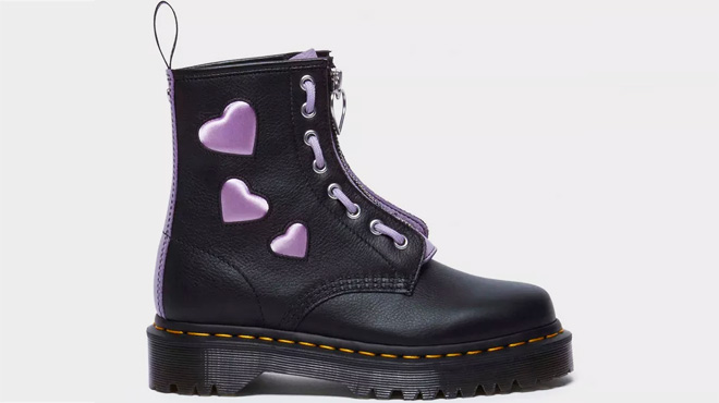 Dr Martens Zip Heart Virginia Womens Boots