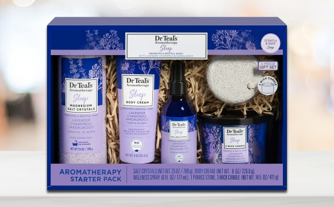 Dr Teals Aromatherapy 5 Piece Sleep Starter Pack