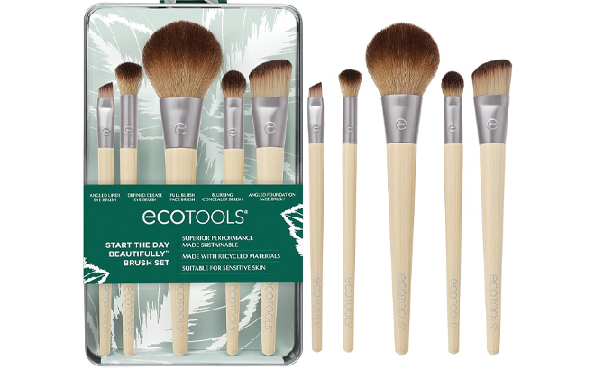 EcoTools Start The Day Beautifully 6 Piece Makeup Brush Set