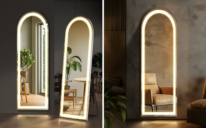 Edx LED Full Body Arched Mirror