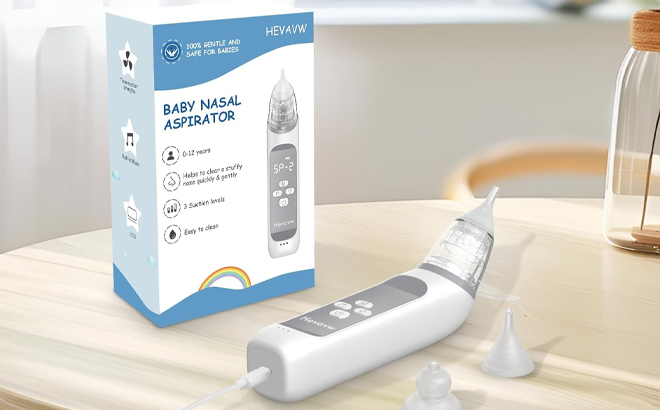 Electric Nasal Aspirator for Babies on a Table